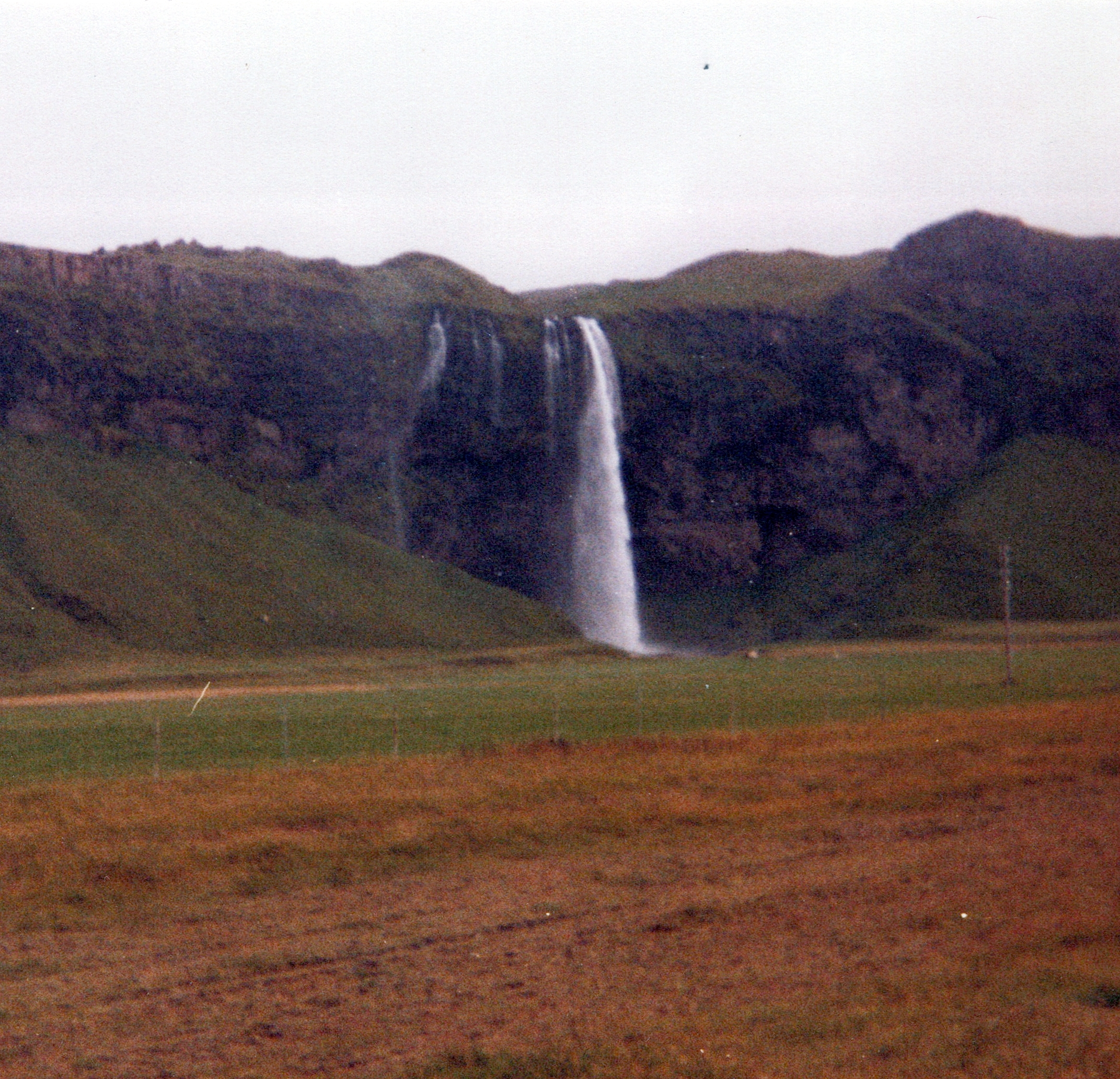 Historic photo of Seljalandsfoss waterfall area